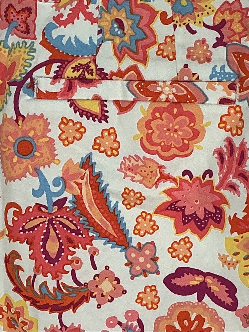 Talbots The Perfect Short Floral Paisley Bermuda Shorts 6